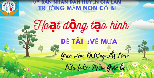 Tạo hình: Vẽ mưa - MGB